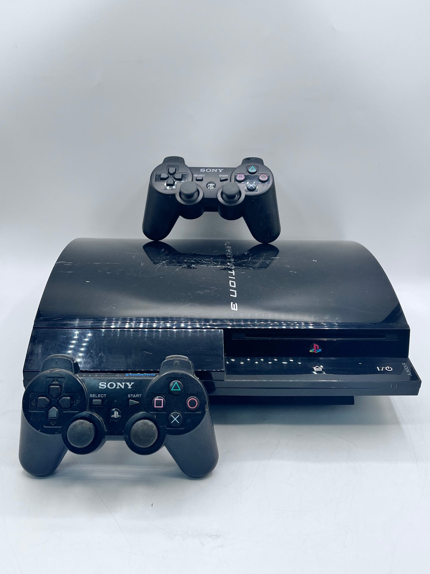 Sony PlayStation 3 CECHK01 Video Game System with 2 Controllers - Black NO POWER