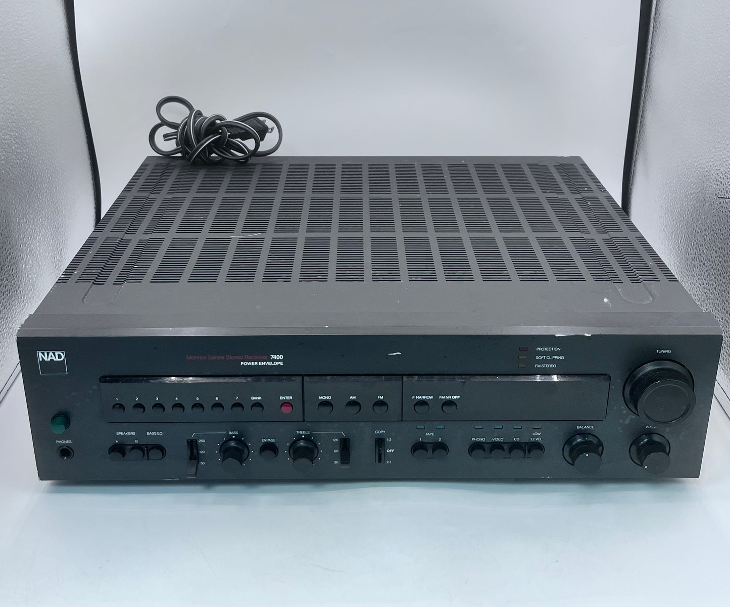 NAD Monitor Series 7400 Power Envelope Stereo Receiver Amp - Black