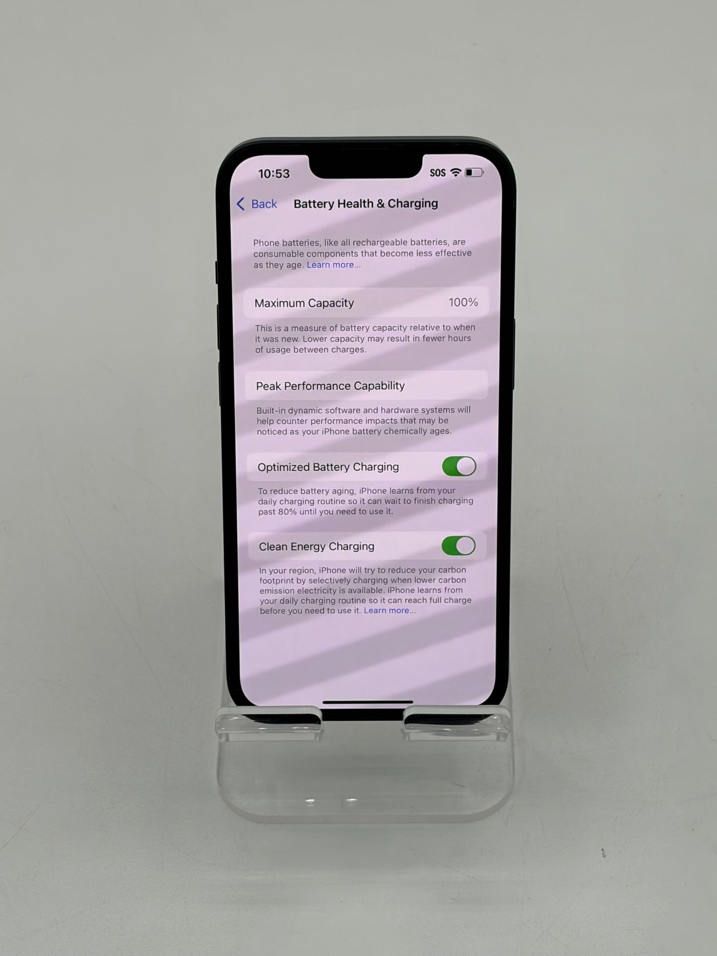 Unlocked Apple iPhone 14 128GB - A2649 MPUA3LL/A Midnight 100% Battery Near Mint