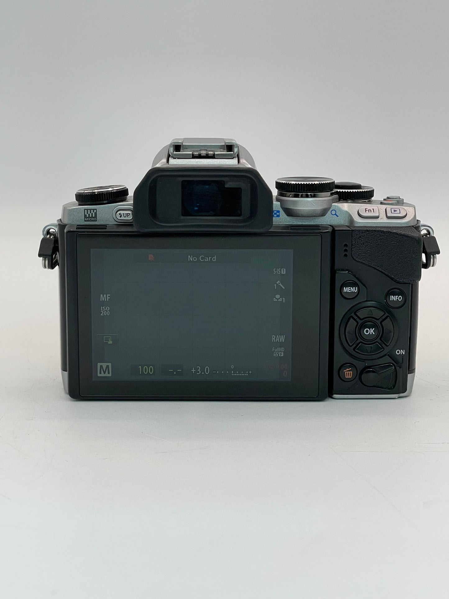 Olympus OM-D E-M10 Digital Camera Silver with 2 Batteries