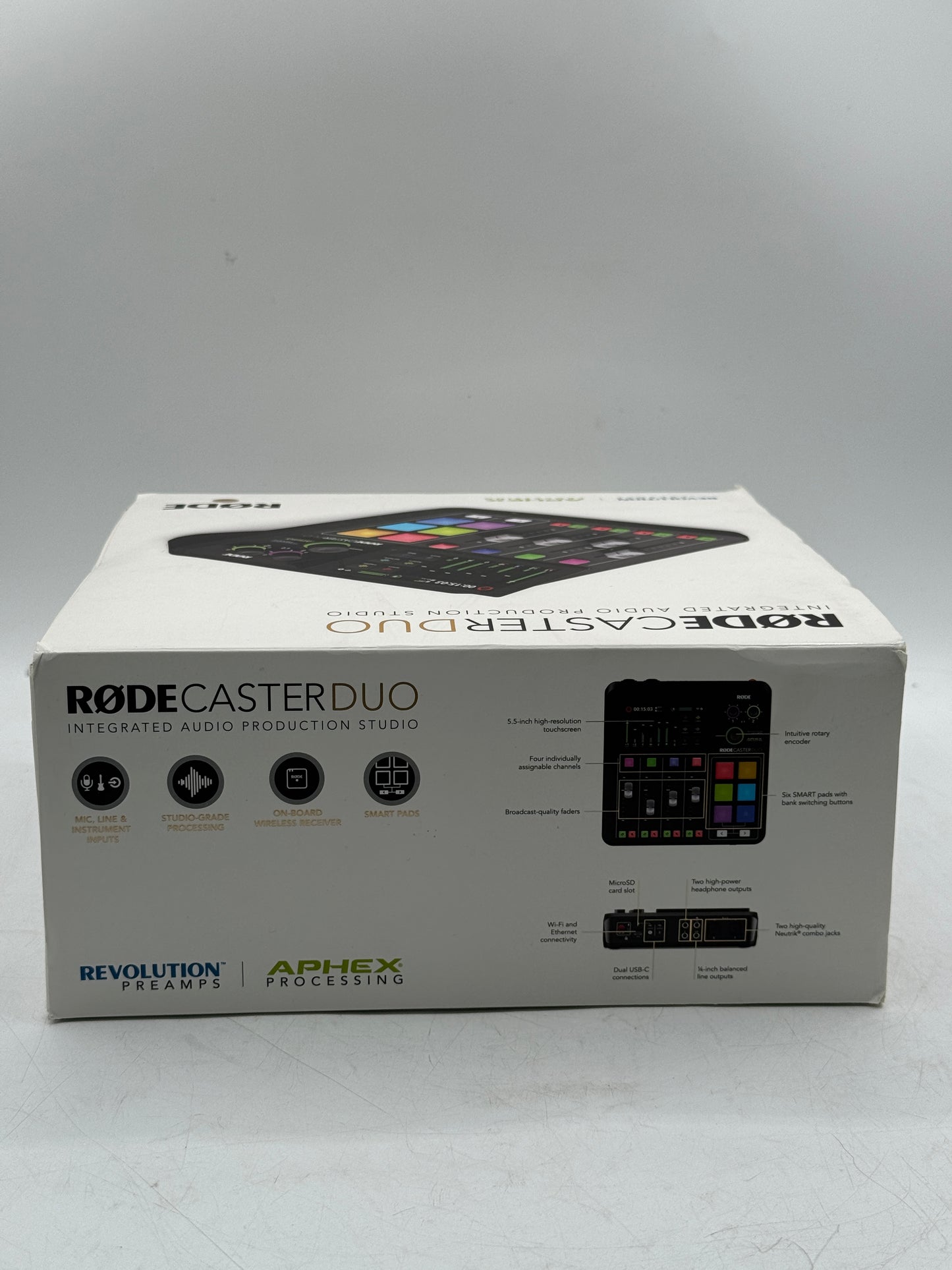 RODE RODECaster Duo Integrated Audio Production Studio Streaming Mixer Free S/H NEW!