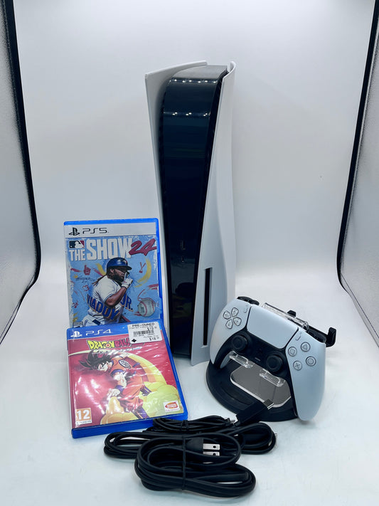 Used Sony PlayStation 5 CFI-1015A PS5 Disc Edition - 825GB - White
