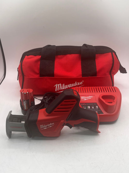 Milwaukee M12 Hackzall Reciprocating Saw (2420-20) w/ M12 Battery, Charger and Case