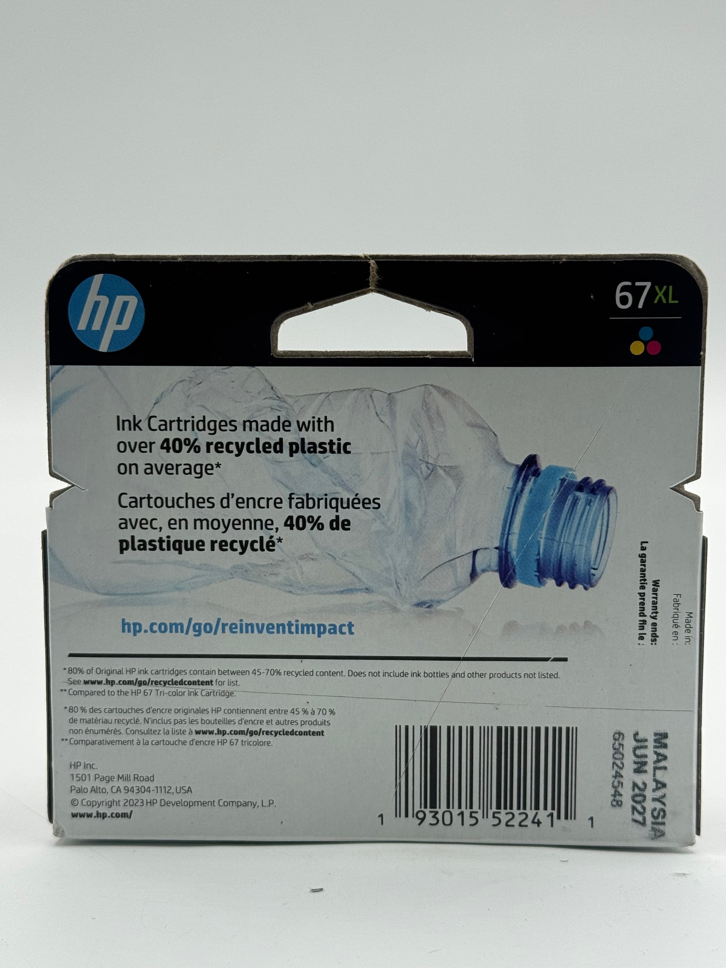 HP 67XL Multi-Colored Printer Ink Cartridge