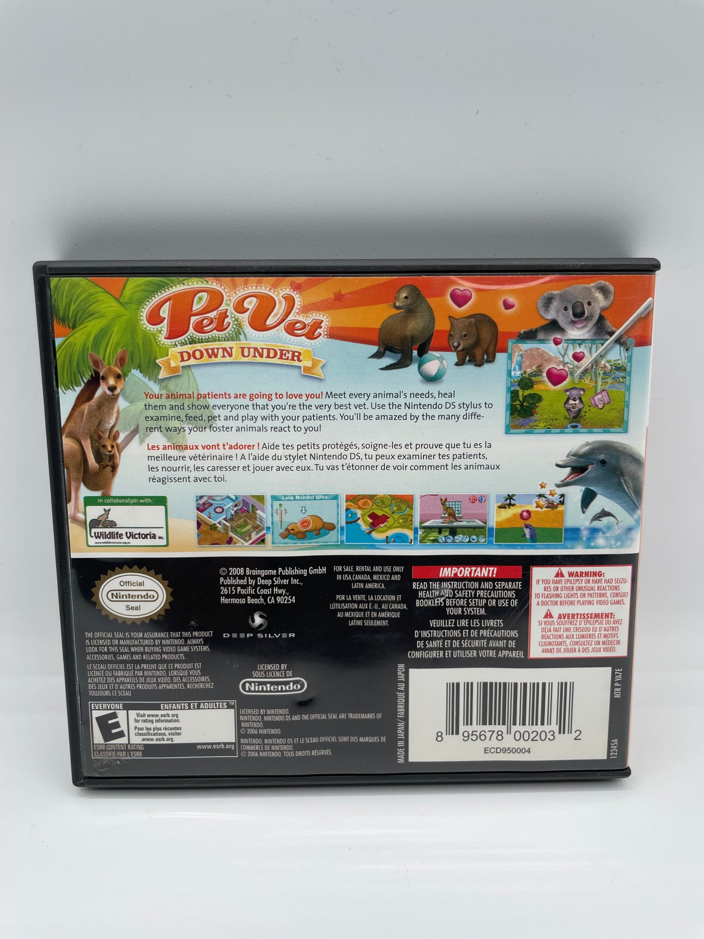 Nintendo DS Pet Vet: Down Under - Used with Box Free Shipping