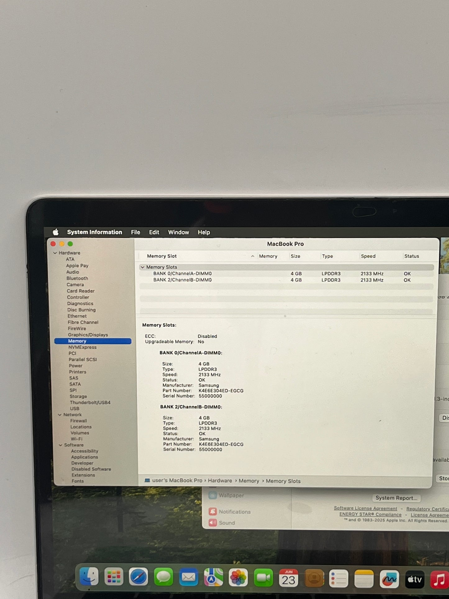 2020 Apple MacBook Pro 13" 8GB  512GB A2289 Laptop 512GB Silver Free Shipping