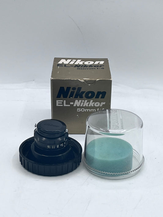 Nikon El-Nikkor f 50mm 1:4 Enlarging Lens - Black
