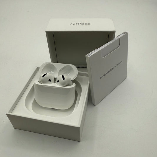 Apple AirPods 4th Gen Complete Set A3050 Bluetooth White 2024