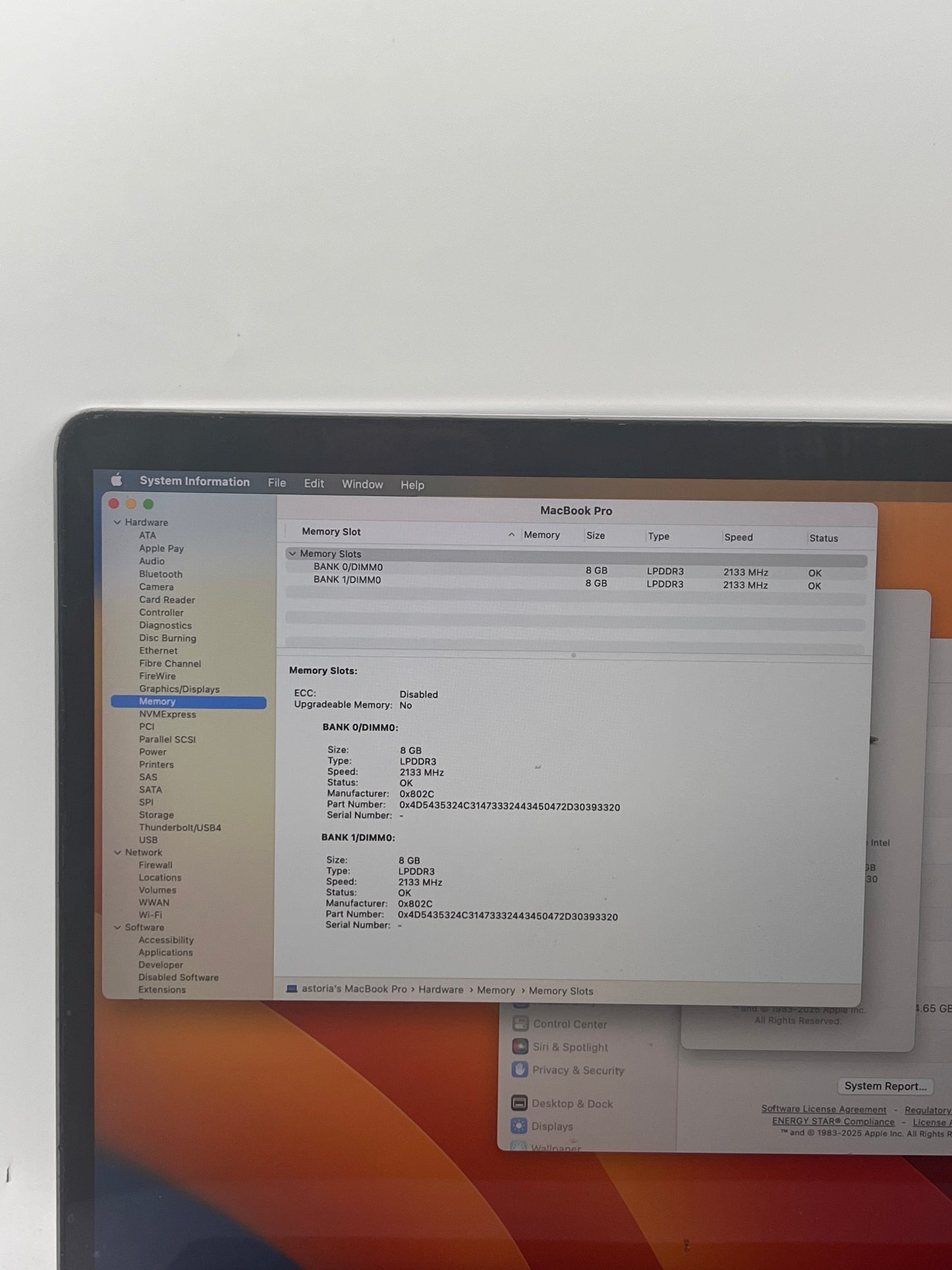 Apple MacBook Pro 15" A1707 2017 Core i7 16GB 512GB Space Gray