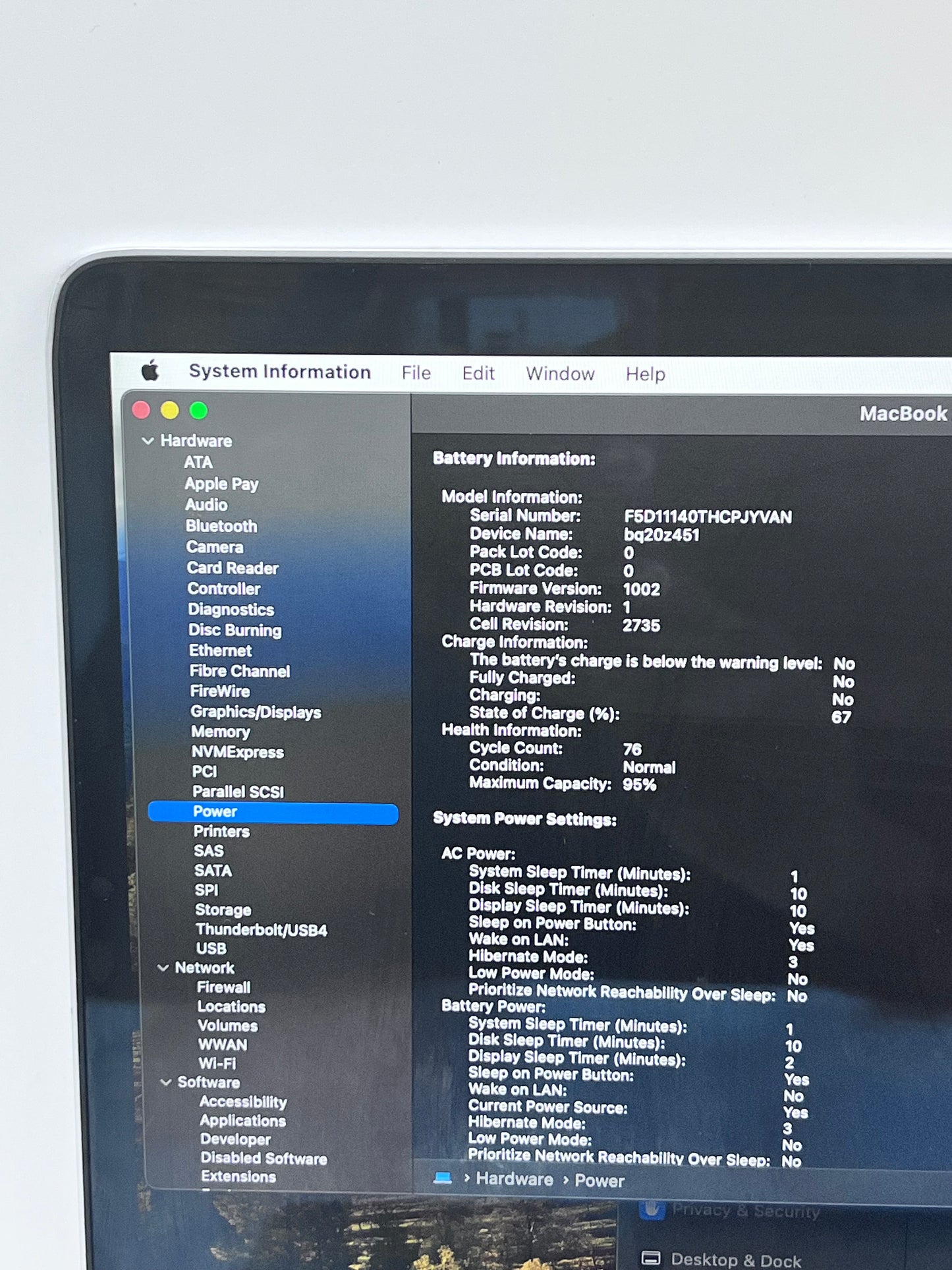 2020 Apple MacBook Air A2337 13.3" M1 7C 8GB 128GB REMOTELY MANAGED