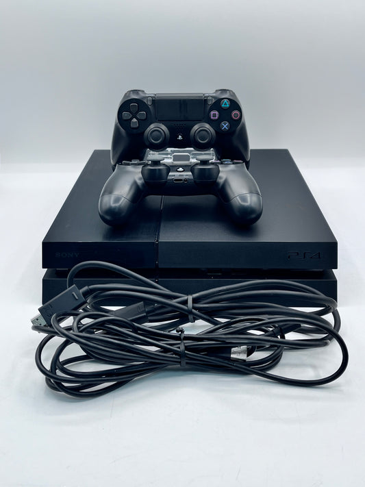 Sony PlayStation 4 500GB Gaming Console - Black (CUH-1001A) with 2 controllers