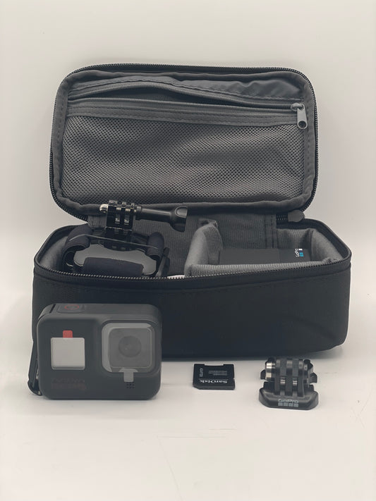 Go Pro Hero 8 Black Action Camera, 1080P Live Streaming, 4K60, 12 Mega Pixel New Open Box, Black, Free Shipping