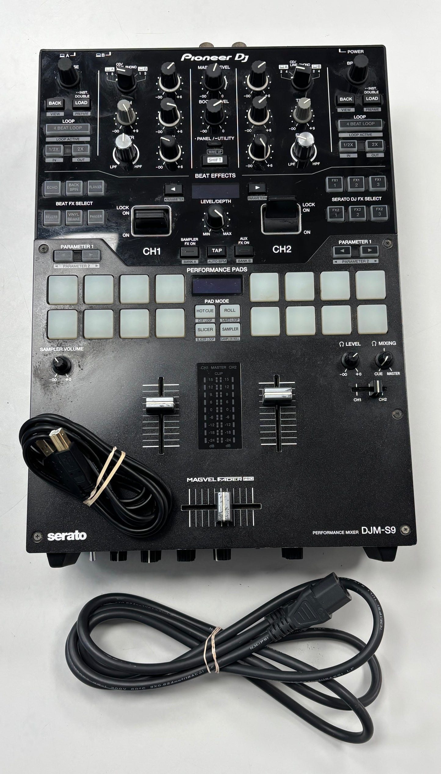 Pioneer DJM-S9 - Two Channel DJ Mixer - Working Condition - with Power Cord