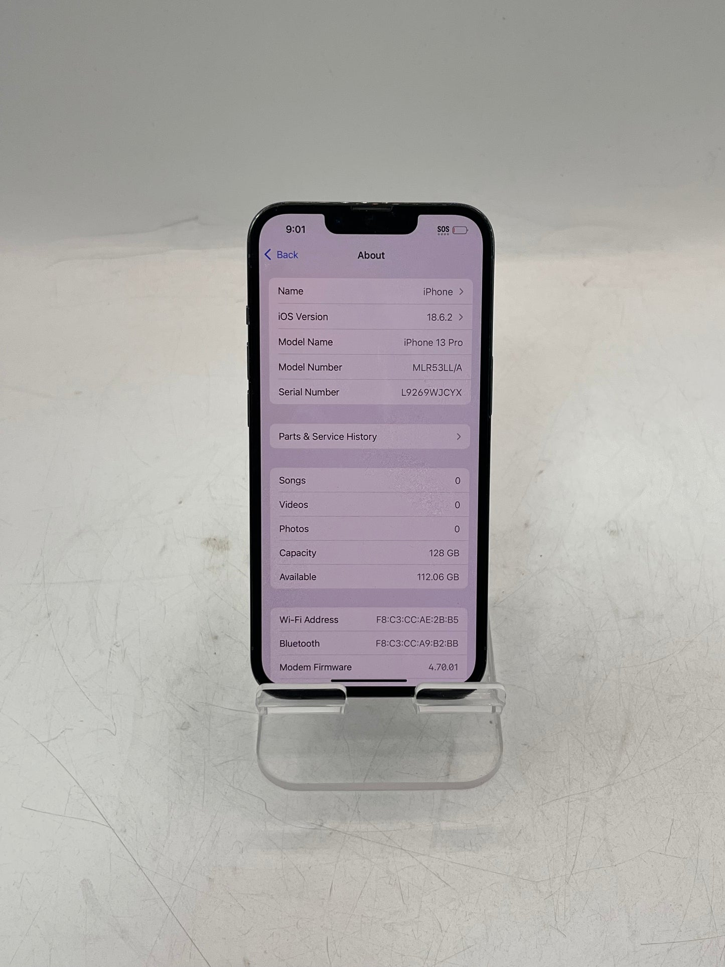 Unlocked Apple iPhone 13 Pro MLR53LL/A A2483 128GB Blue READ