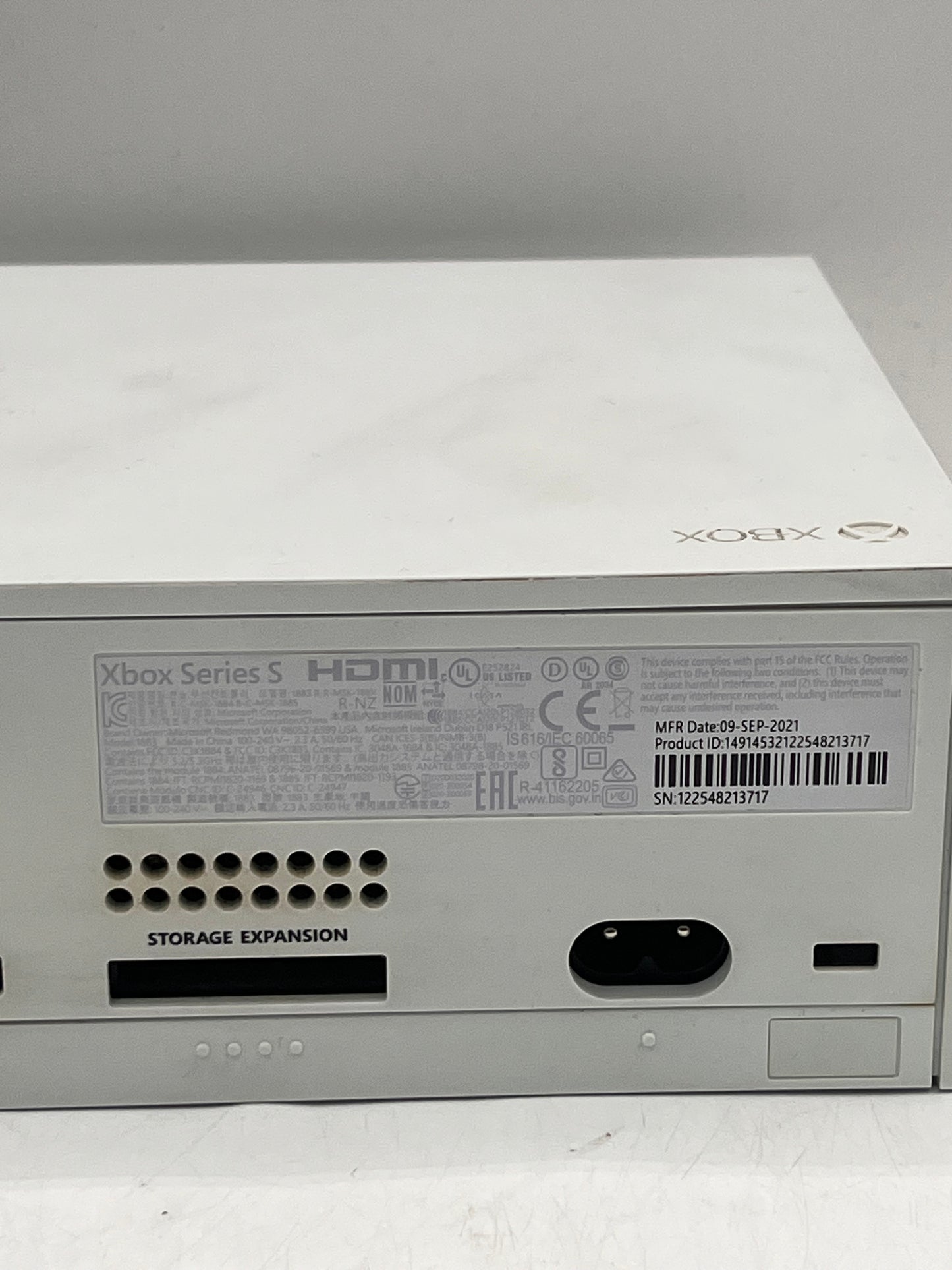 Microsoft Xbox Series S (1883) 2020 512GB White Video Game Console