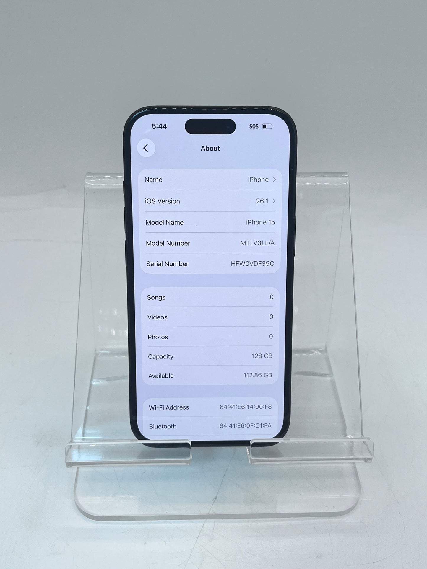 T-Mobile Apple iPhone 15 MTLV3LL/A A2846 6.1" 128GB - Black READ!