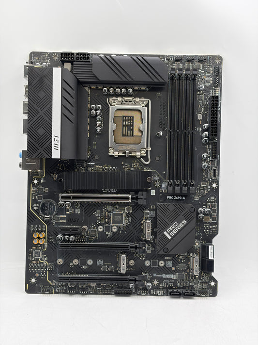 MSI PRO Z690-A WIFI DDR4 LGA 1700 SATA 6Gb/s ATX Motherboard Tested & Working