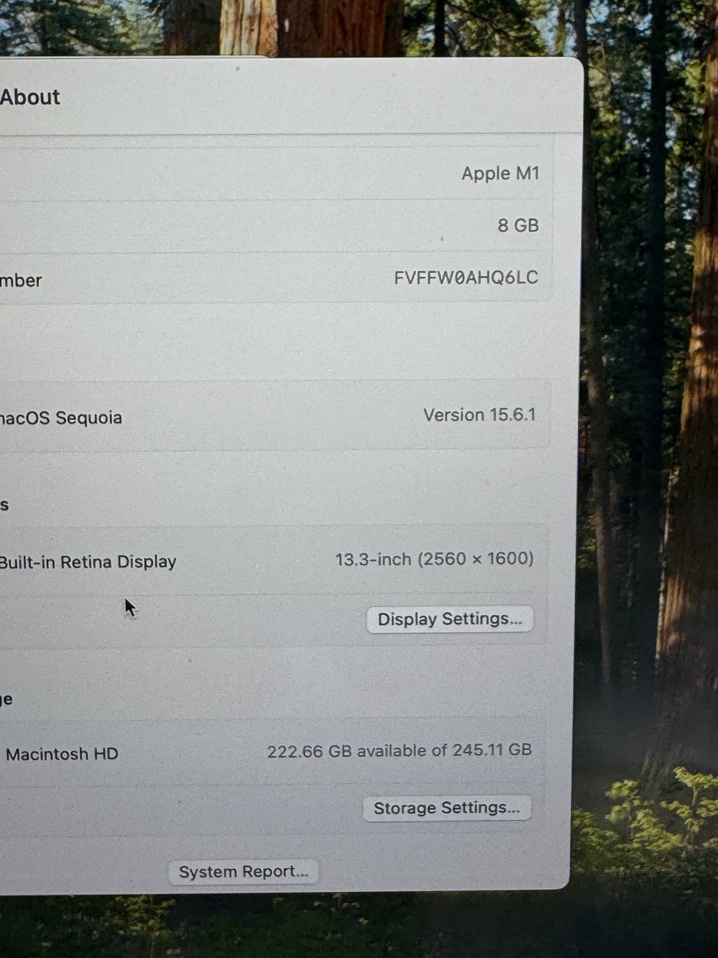 2020 Apple MacBook Air 13.3" M1 8C GPU 3.2GHz 8GB 256GB A2337 120 Cycle Count