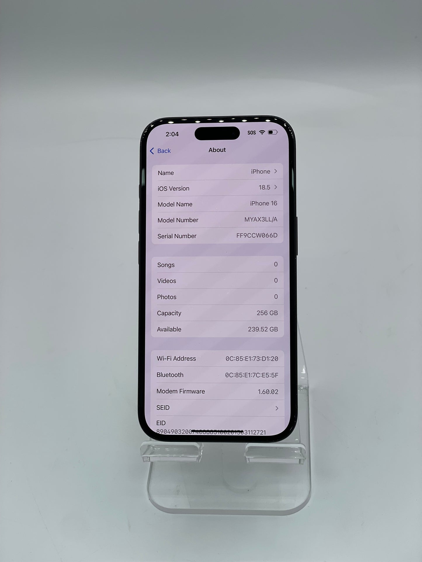 T-Mobile Only Apple iPhone 16 128GB - A3081 MYAX3LL/A READ