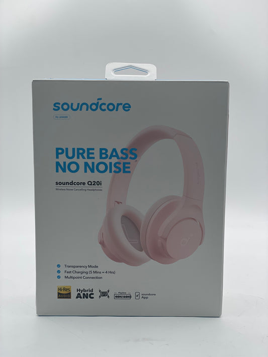 Soundcore by Anker Q20i Hybrid Active Noise Cancelling Headphones Pink