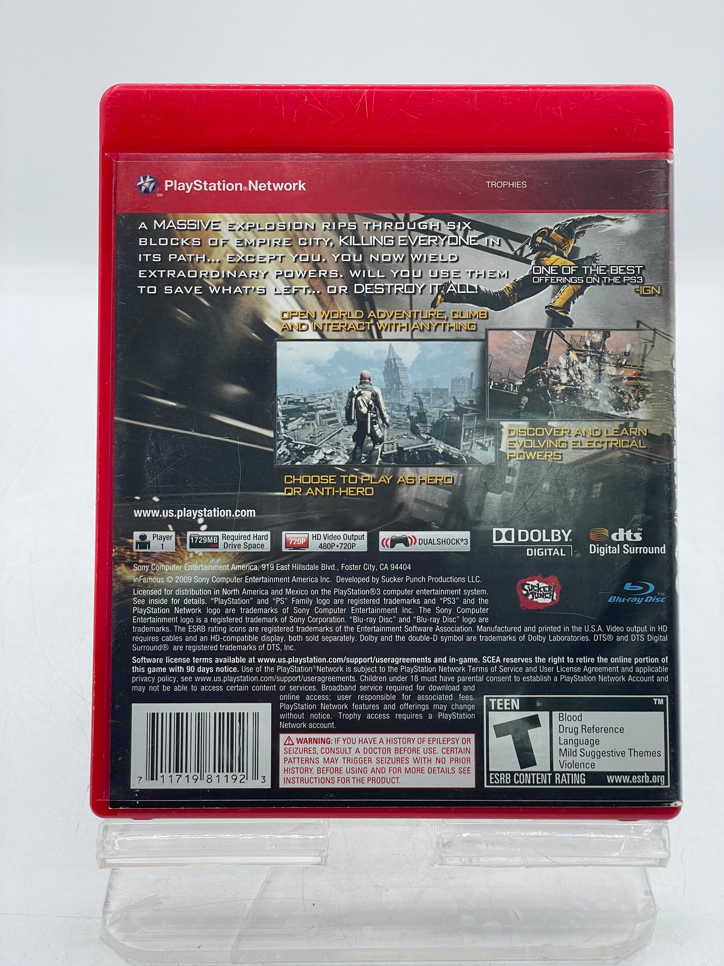 Infamous Greatest Hits - Sony PlayStation 3 PS3 Video Game