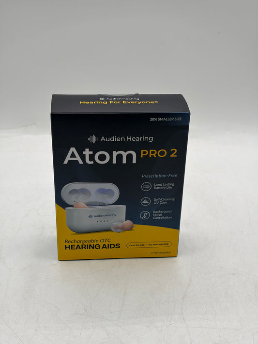 Audien Hearing ATOM PRO 2 Wireless Rechargeable OTC Hearing Aid