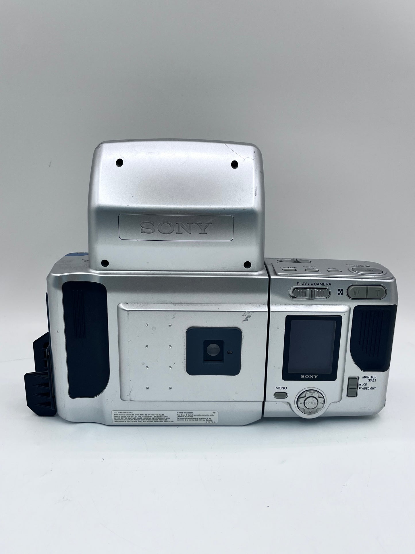 Sony DKC-C200X Instant Passport Photo Digital Camera with 4 Print Packs - Silver