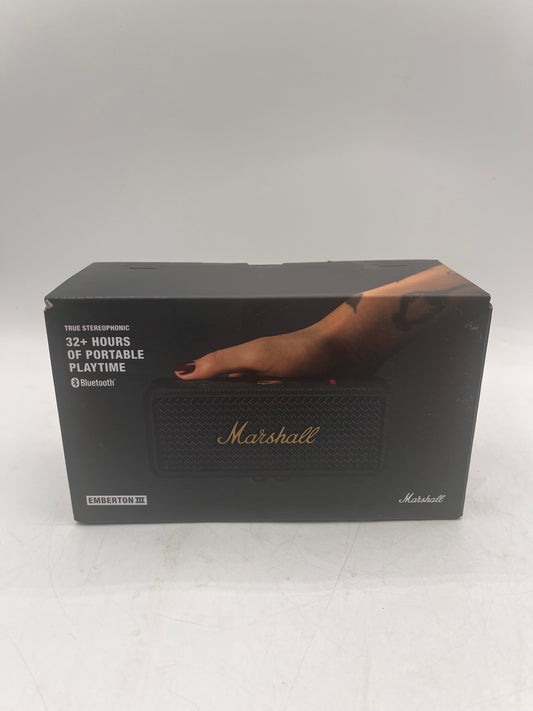 Marshall Emberton III Portable Bluetooth Speaker - Black