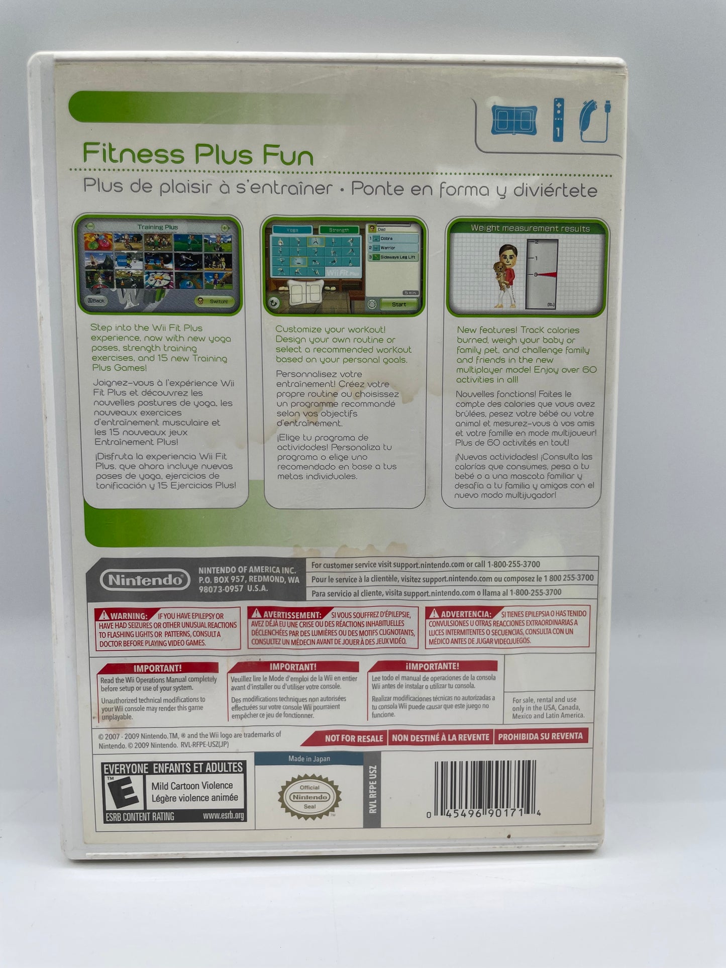 Wii Fit Plus for Nintendo Wii Complete Fast Shipping