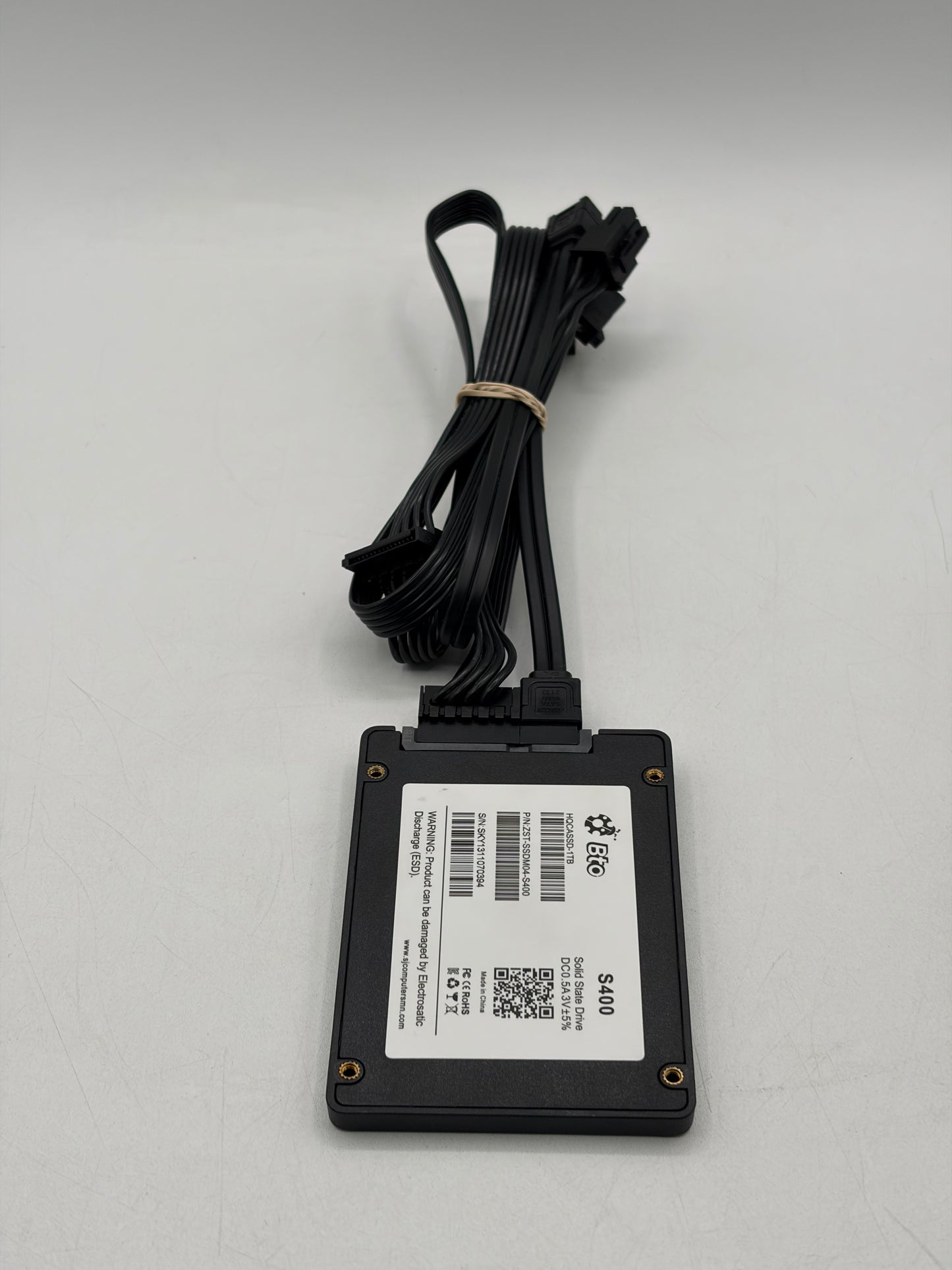 BTO S400 HQCASSD-1TB 1TB SATA III 2.5" Solid State Drive Black