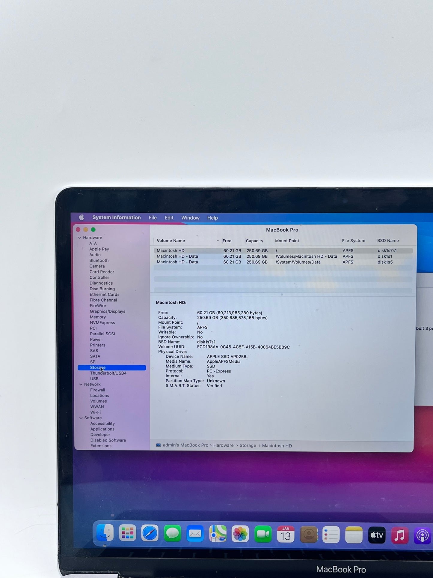 Apple MacBook Pro 13" A1708 i5 8GB 256GB 2016 Silver Free Shipping
