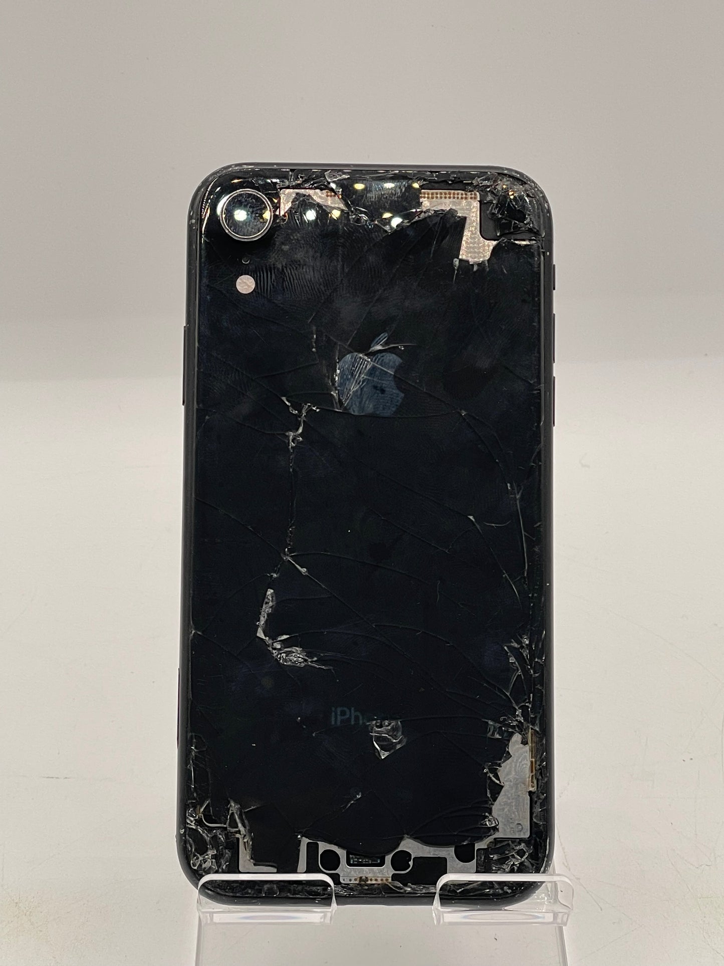 Apple iPhone XR 64GB Black - Broken Screen, Cracked Back - Unlocked