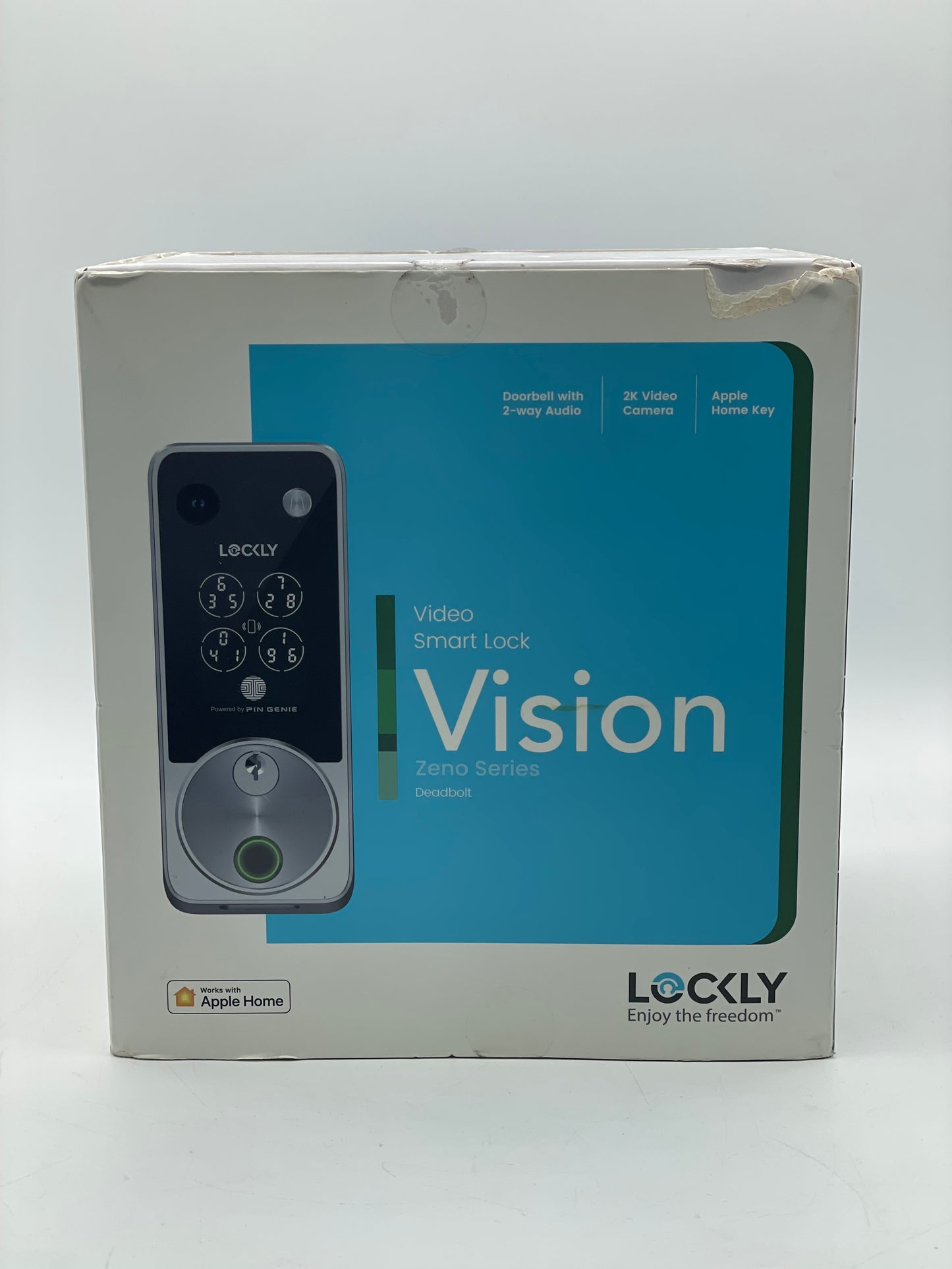Lockly Vision Zeno Series Video Smart Lock Satin Nickel Free Shipping