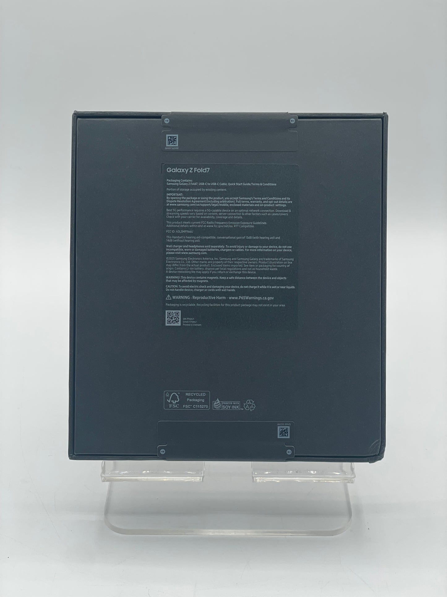 Unlocked Samsung Galaxy Z Fold 7 1TB - Brand New In Box, Jet Black, SM-F966U1