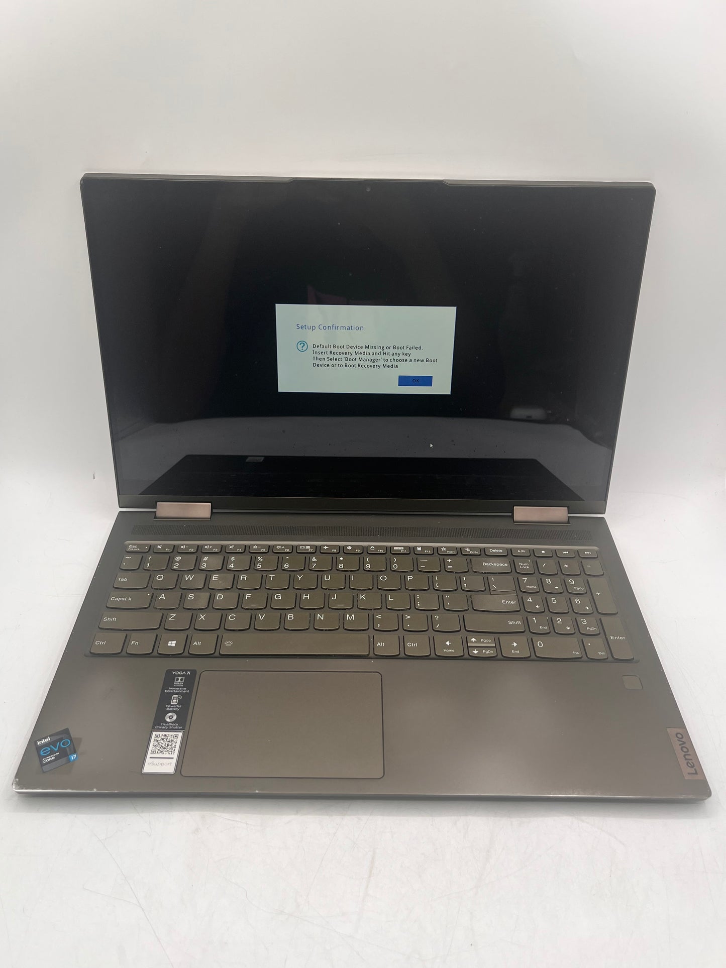 Lenovo YOGA 7 Series 15ITL5 15.6" Core i5 11th Gen 8GB 512GB Silver Laptop REMOTELY MANAGED!