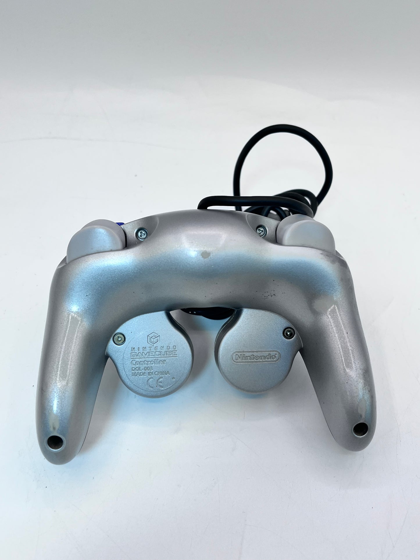 Nintendo Gamecube Platinum Silver DOL-101 - Tested & Working with Cables and 2 OEM controllers