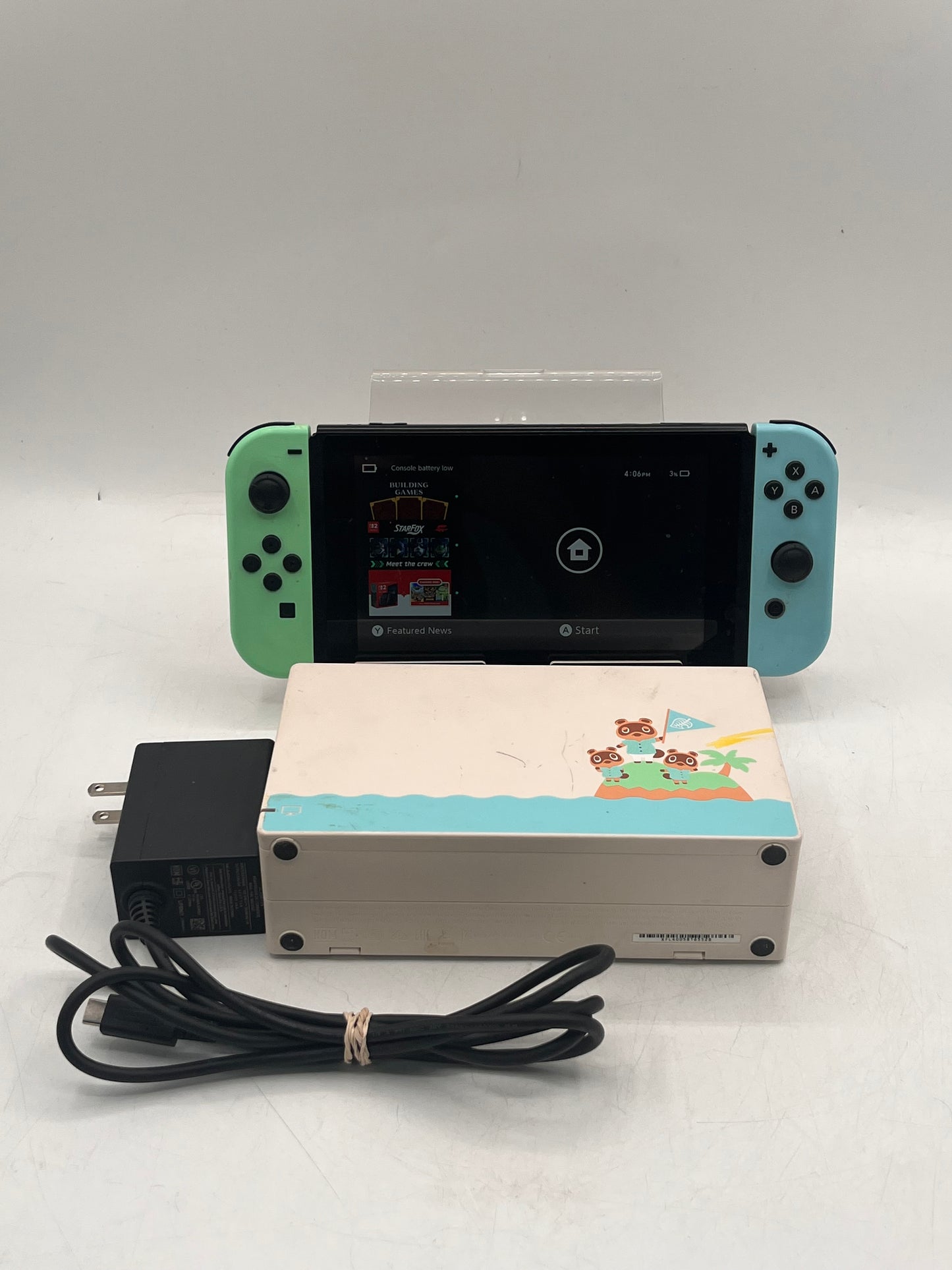 Nintendo Switch Animal Crossing Edition HAC-001 2020 Console 32GB Black with Joy-Cons