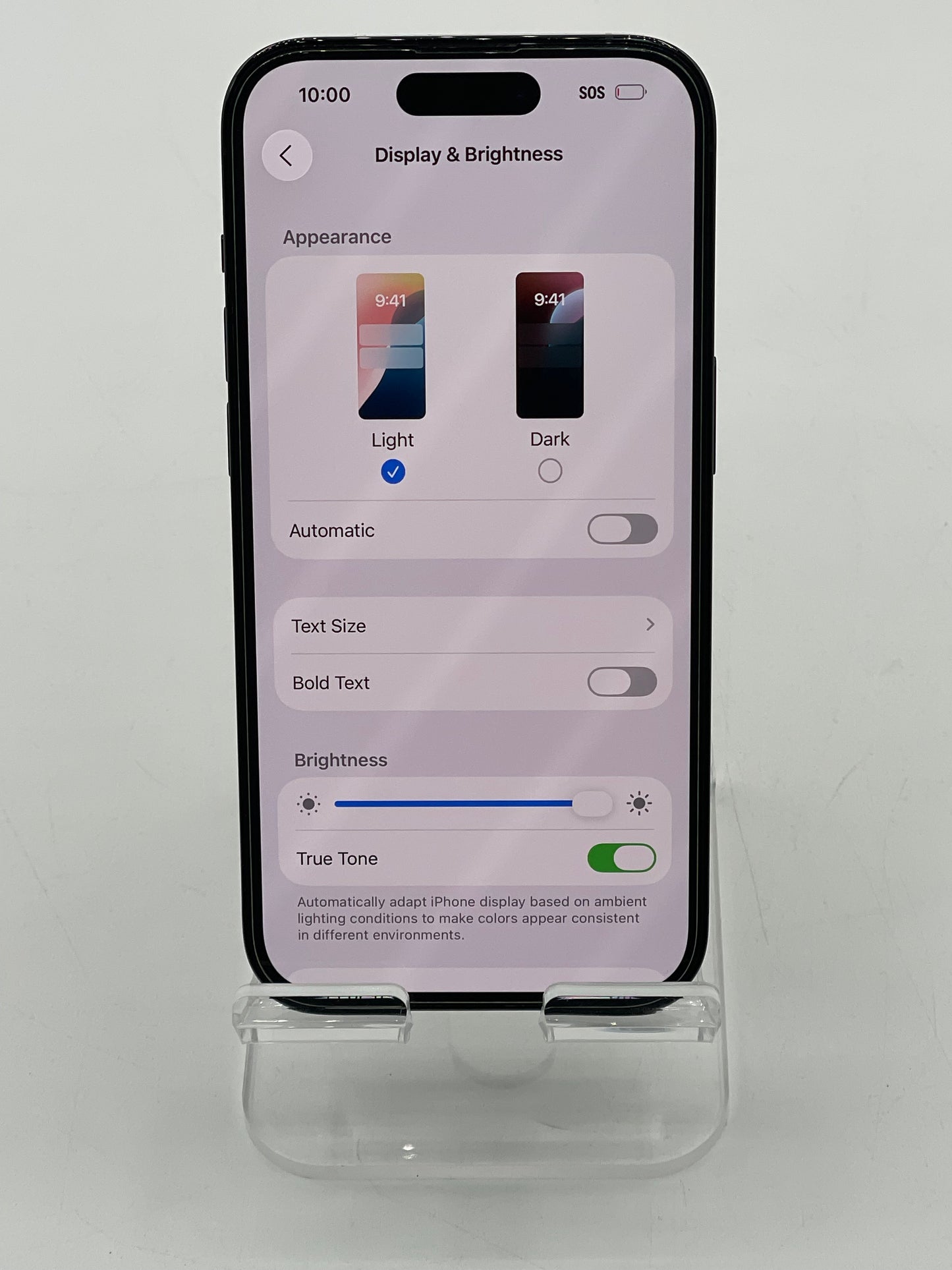 Unlocked Apple iPhone 14 Pro 6.1" 256GB A2650 MQ0N3LL/A Service Battery - Back