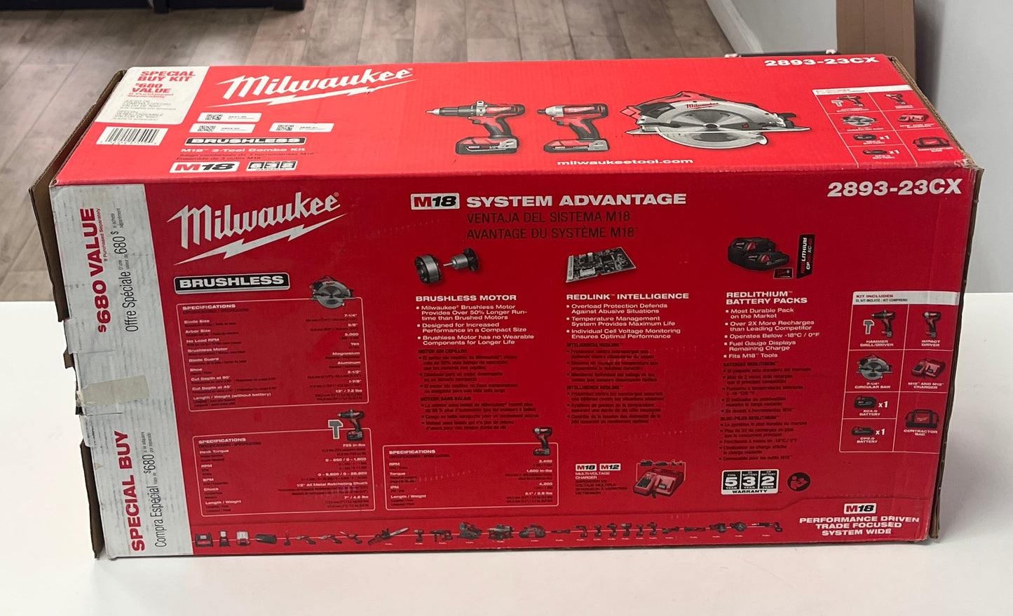 Milwaukee 2893-23CX Power Tool Kit - Black