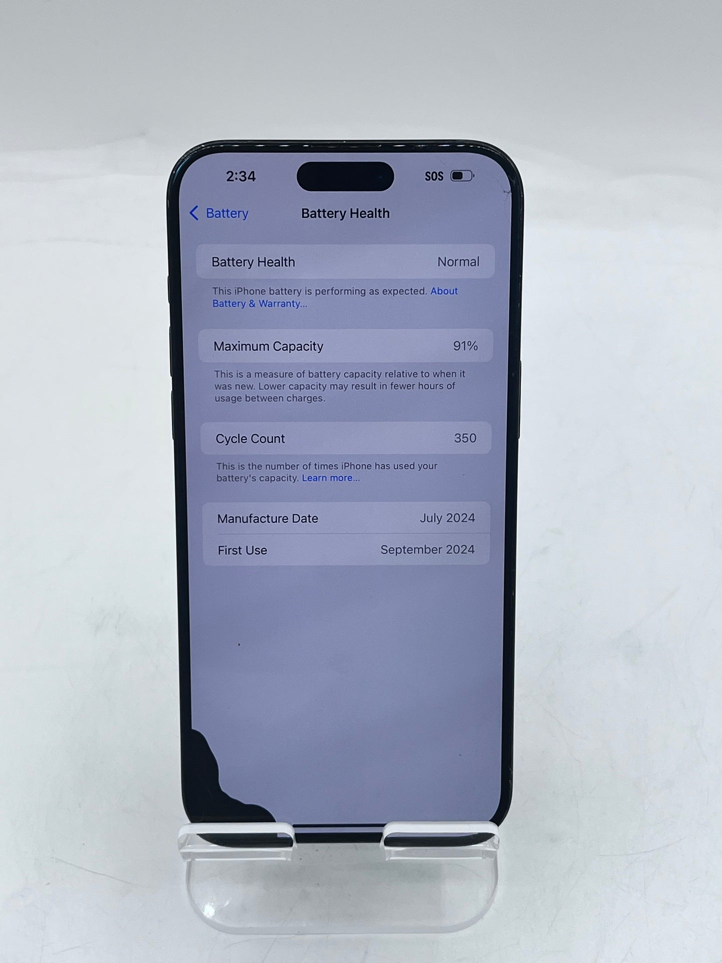 Apple iPhone 15 Pro Max MU693LL/A A2849 8GB 256GB Blue READ