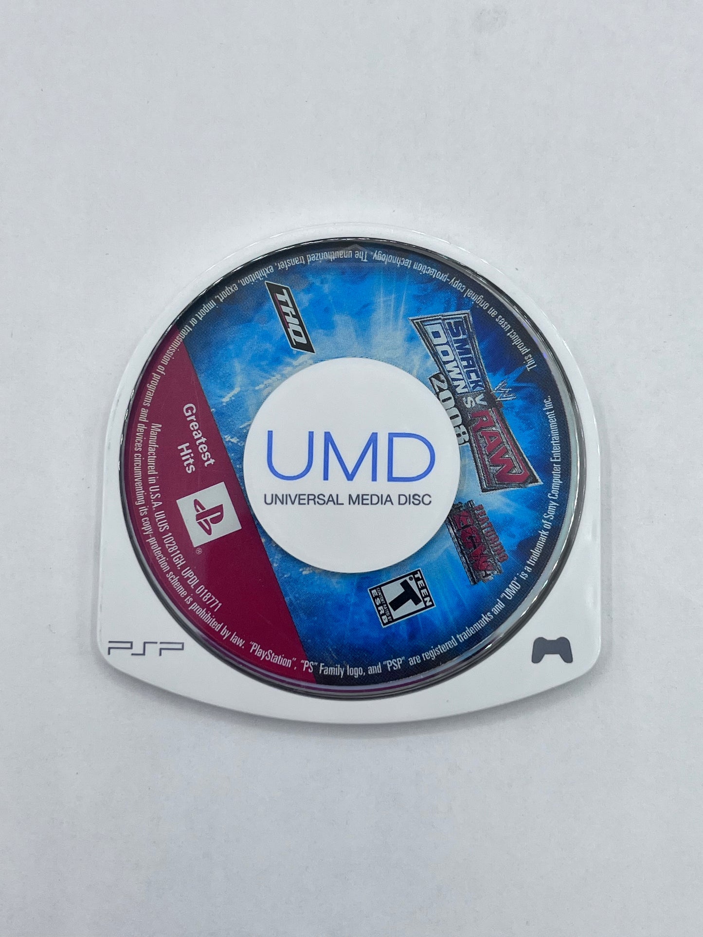 PSP WWE Smackdown vs. Raw 2008 - PSP Video Game - Free Shipping