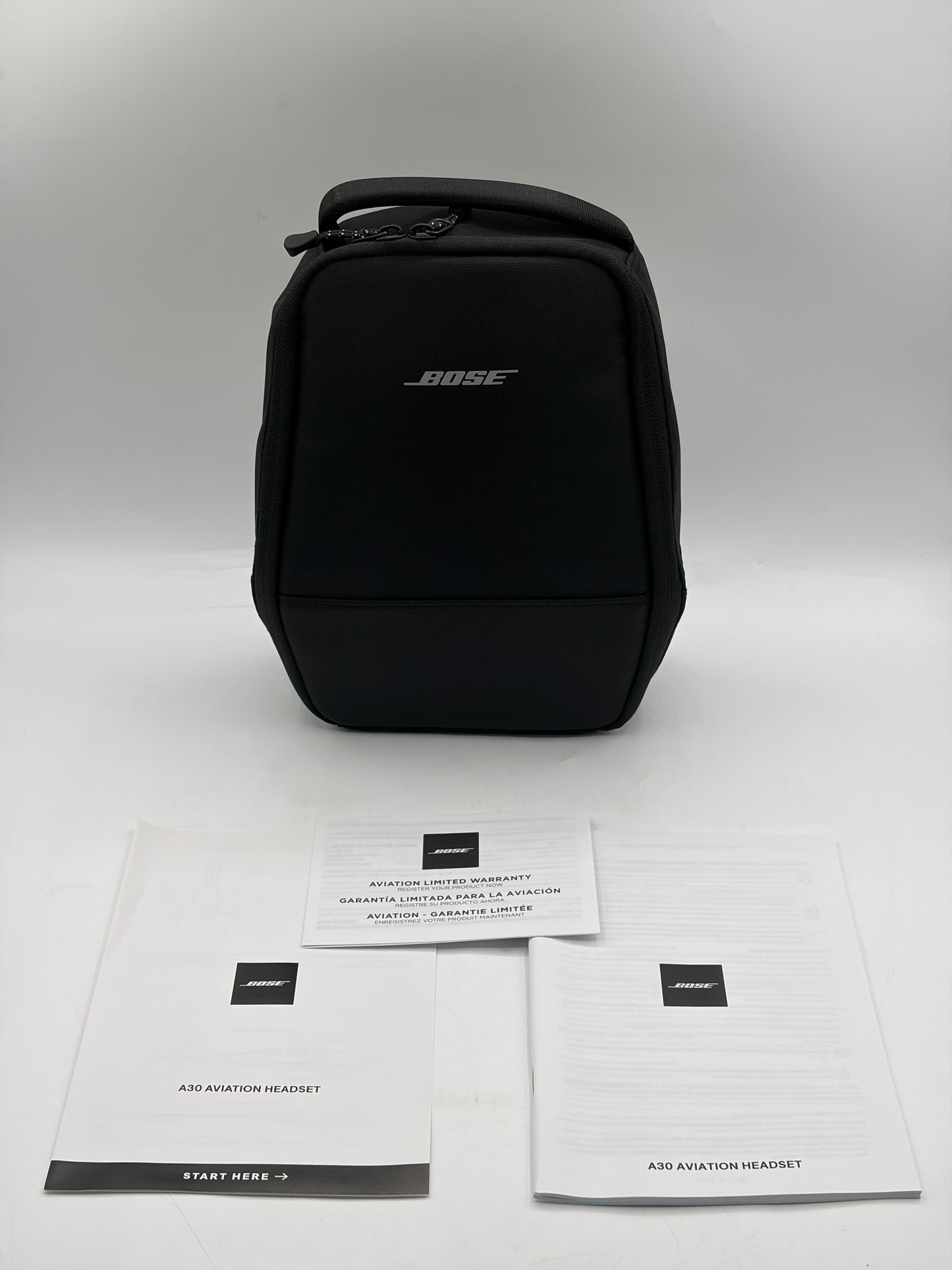 Bose A30 Aviation Headset - ANC, Bluetooth & Dual Plug - Open Box + Case