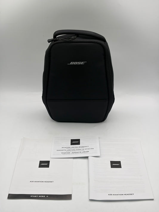 Bose A30 Aviation Headset - ANC, Bluetooth & Dual Plug - Open Box + Case