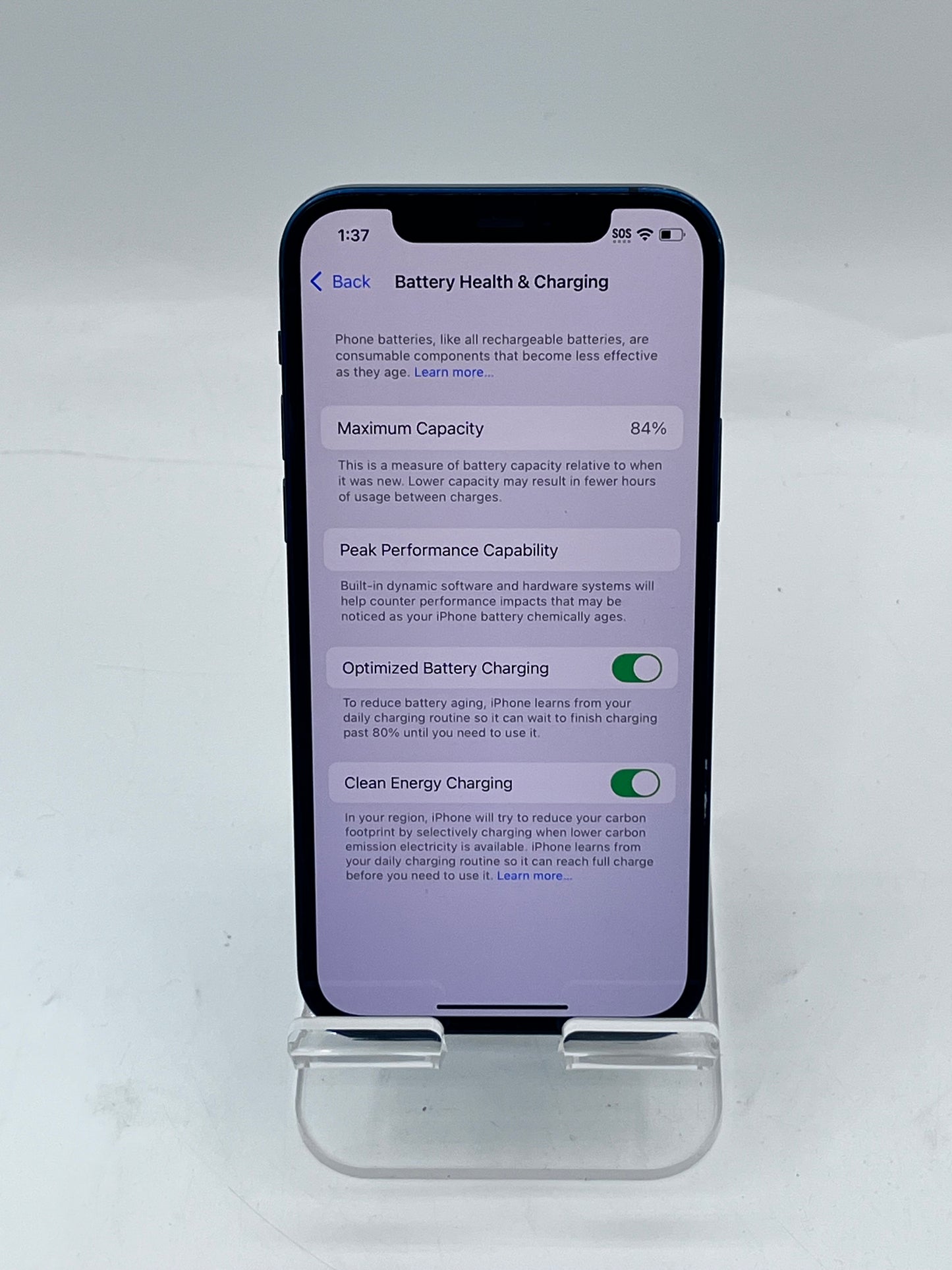 Unlocked Apple iPhone 12 MGH93LL/A A2172 6.1' 64GB - Blue