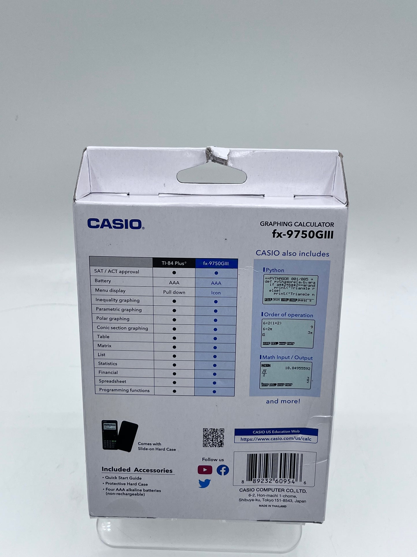 Casio FX-9750GIII Graphing Calculator - Black