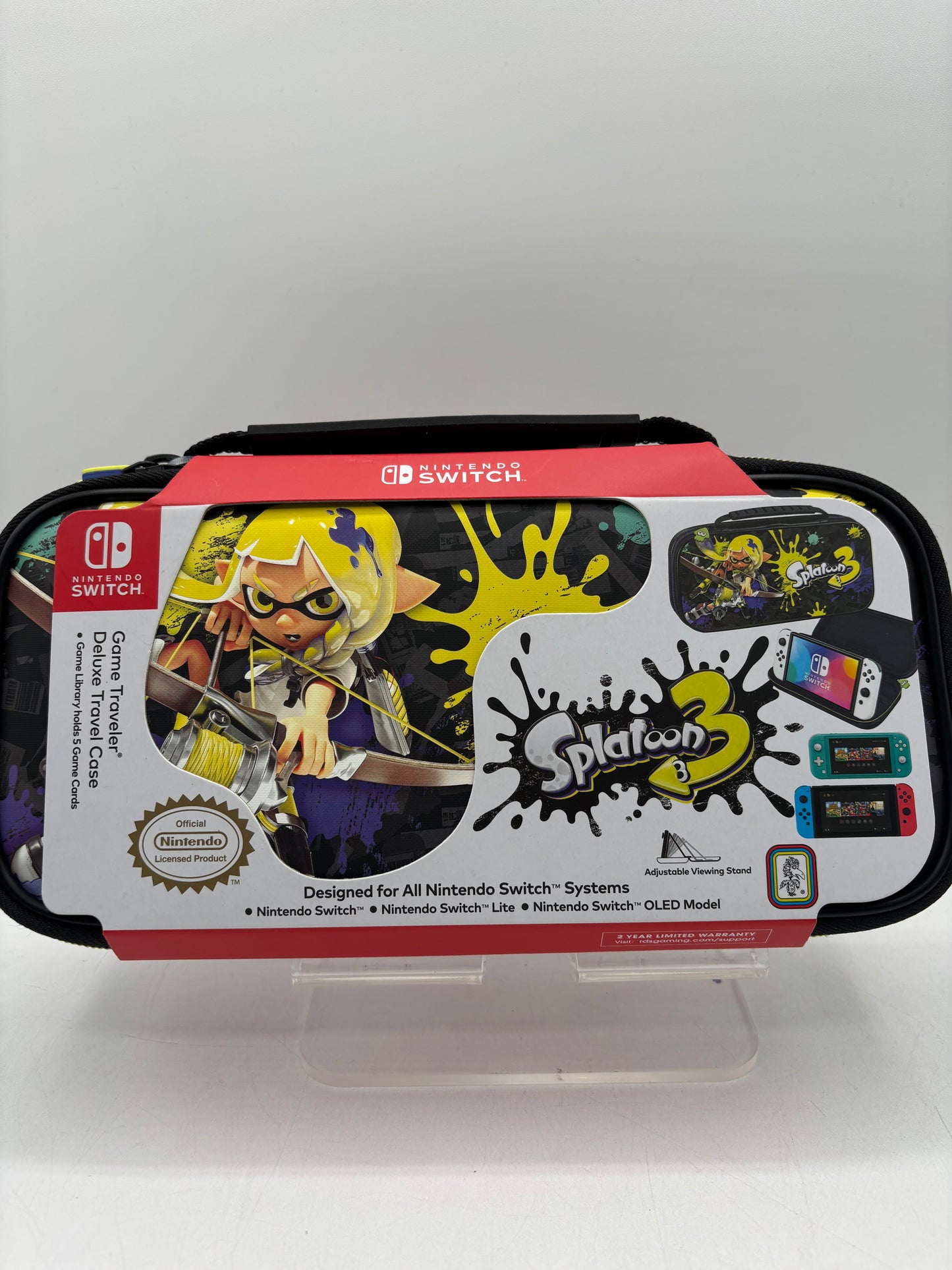 Game Traveler RDS Deluxe Travel Case--Nintendo Switch (Splatoon 3, Black)