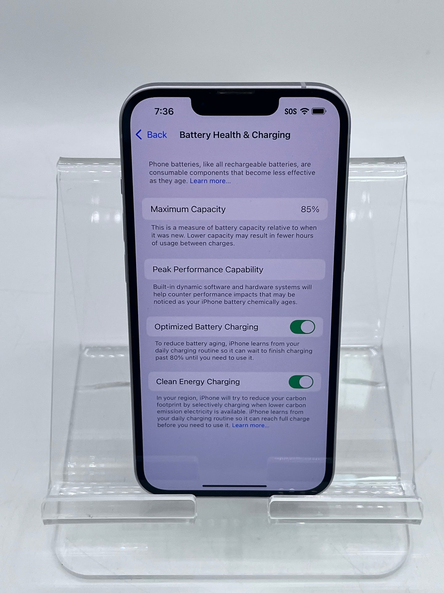 Unlocked Apple iPhone 14 6.1" 128GB A2649 MPUX3LL/A Purple
