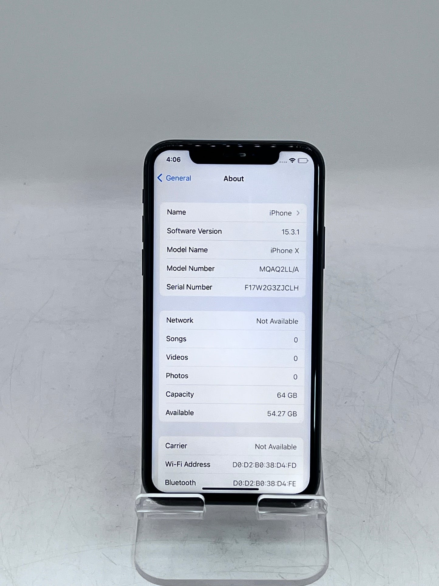 Apple iPhone X - 64 GB - Space Gray/ Broken Condition