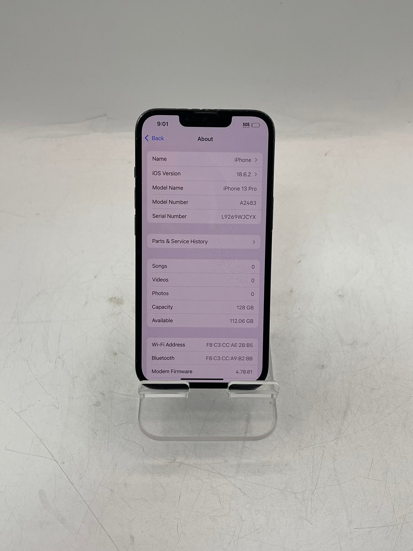Unlocked Apple iPhone 13 Pro MLR53LL/A A2483 128GB Blue READ