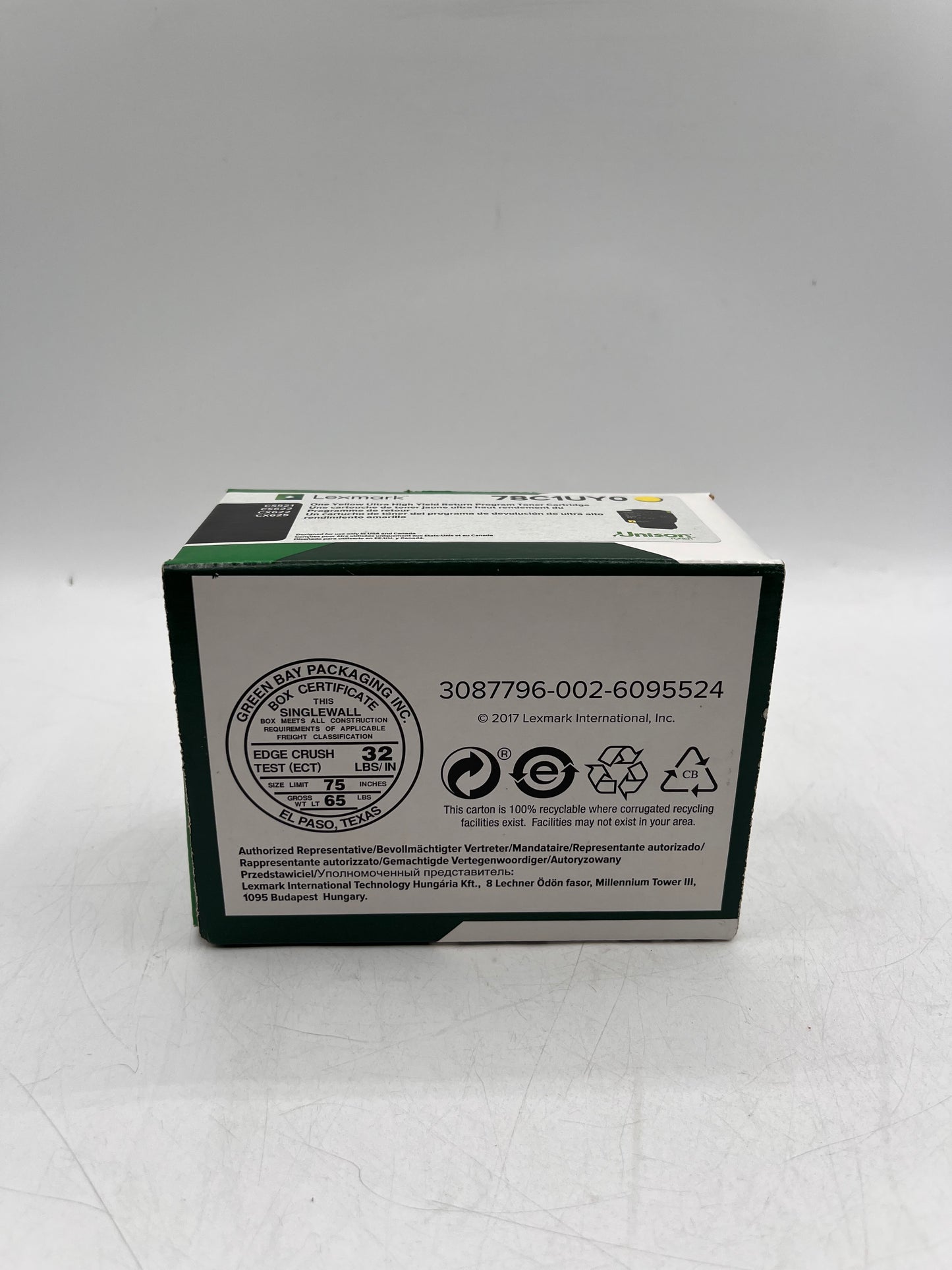 Lexmark Standard Yield Toner Cartridge - Yellow (78C1UY0)